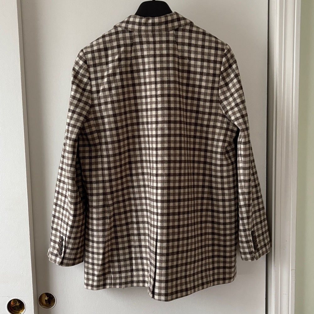 Madewell Larsen Blazer in Undyed Check XL - Picture 10 of 14